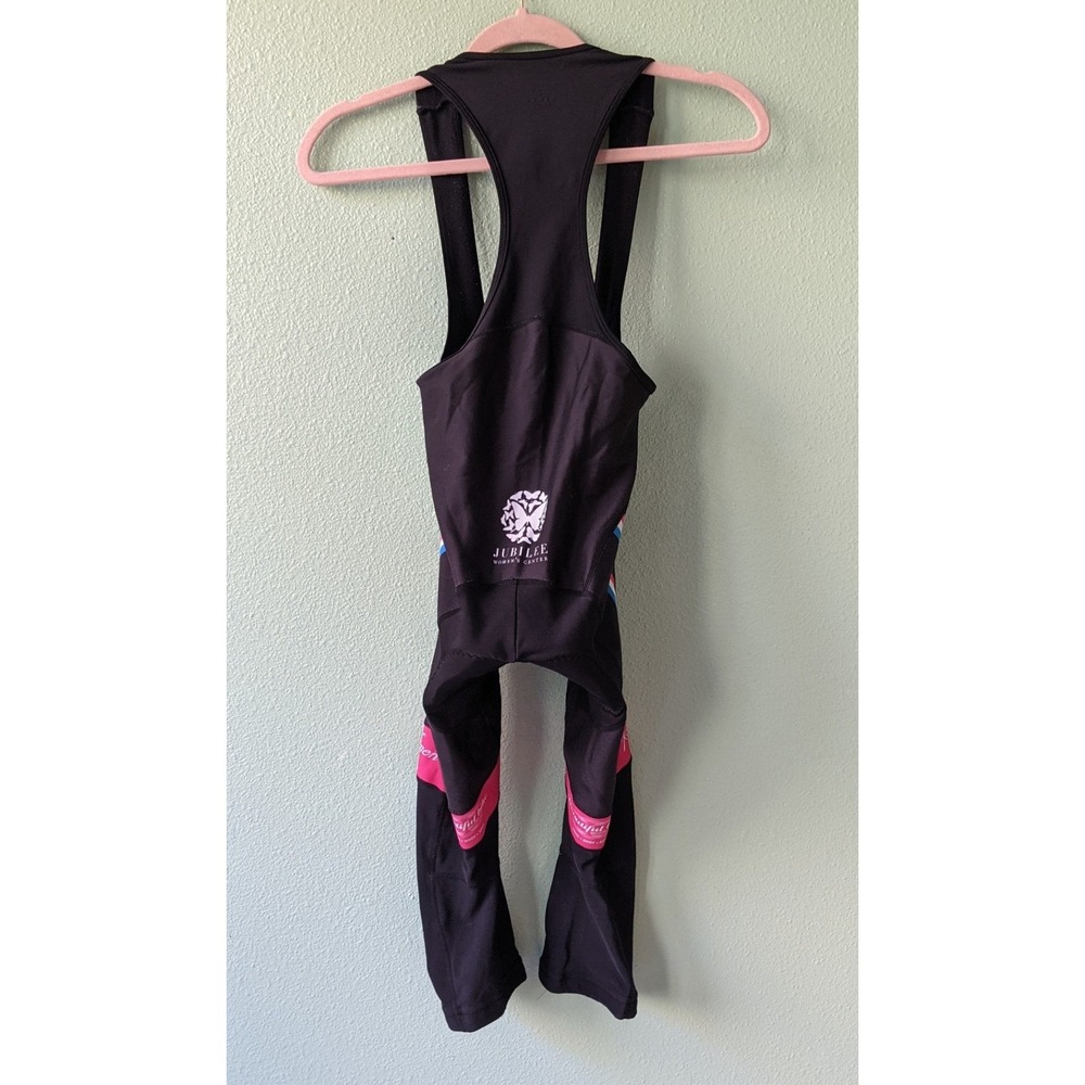 Pearl Izumi Womens Cycling Bib Knickers Black Pink Spokeswomen Racing Medium